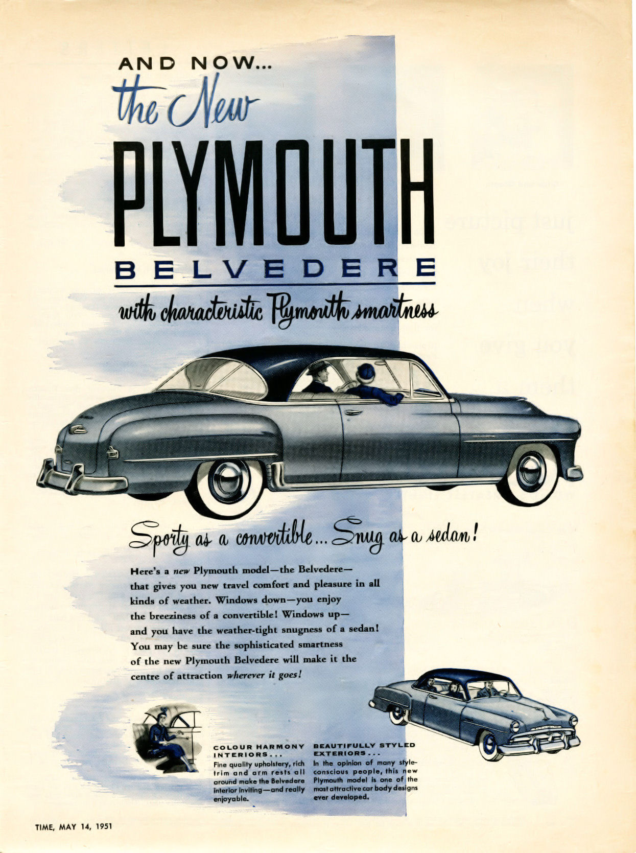 1951 Plymouth Auto Advertising